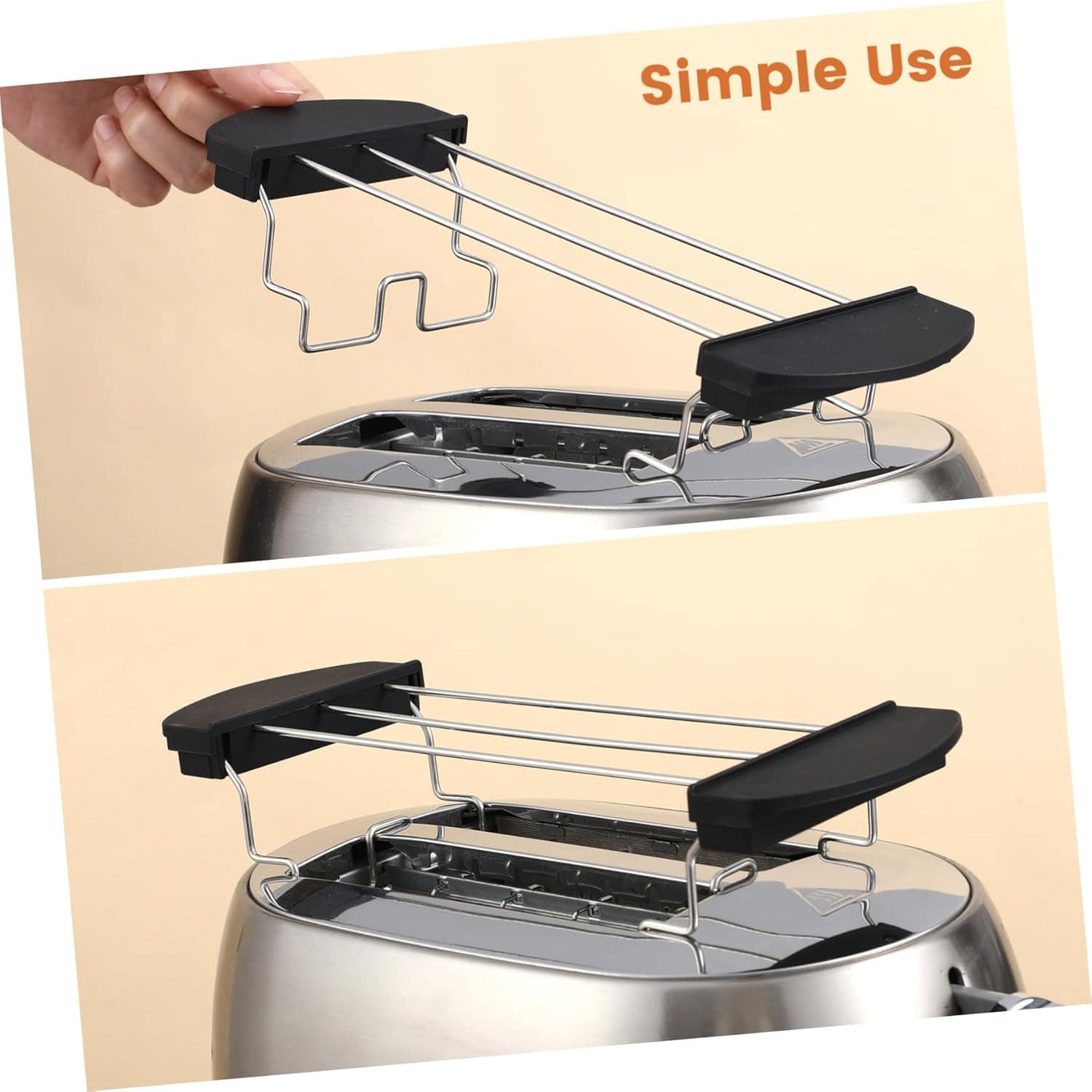 Ciieeo 1Peça Aço Inoxidável Torradeira Acessório Prático Gre... - Image 3