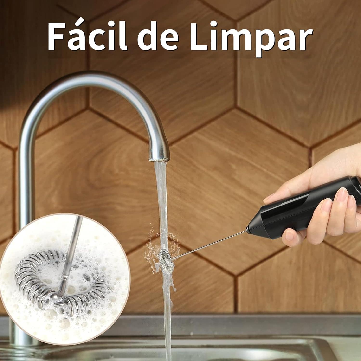 Mini Mixer Bebidas de Aço Inox Misturador Mixer Elétrico de ... - Image 3