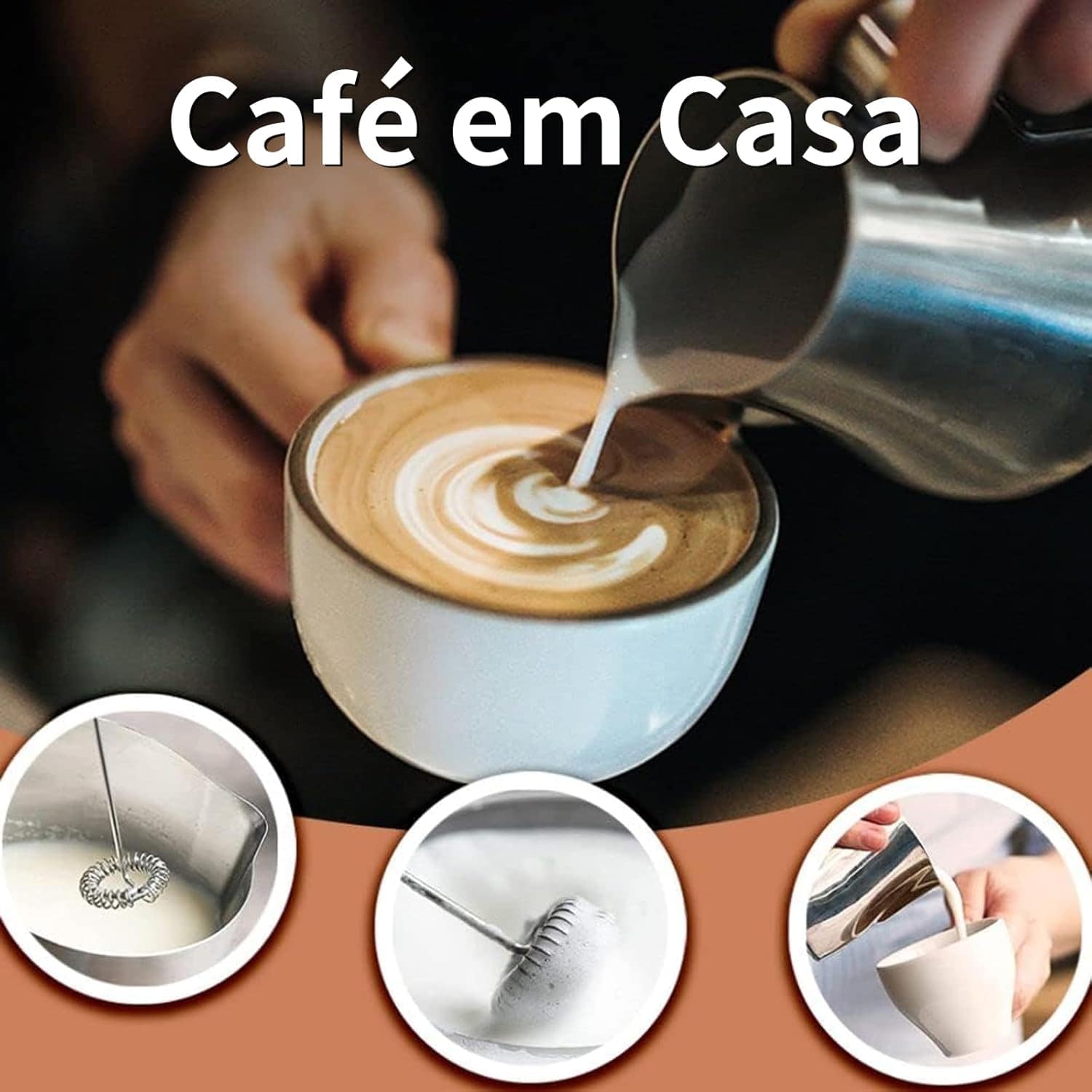 Mini Mixer Bebidas de Aço Inox Misturador Mixer Elétrico de ... - Image 8