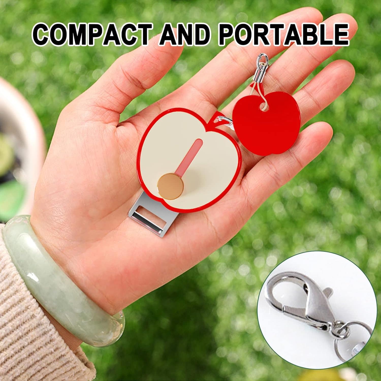 2 peças de descascador de frutas e vegetais em forma de maçã... - Image 5