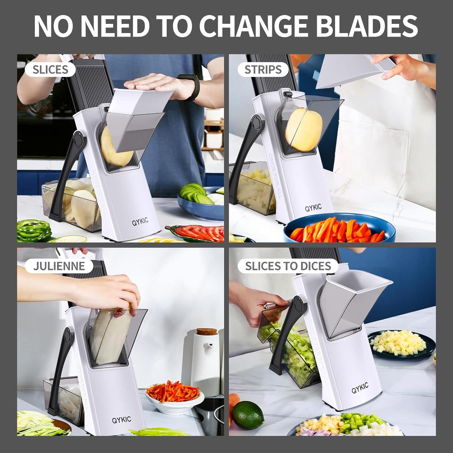 Fatiador de alimentos mandril seguro para cozinha, cortador ... - Image 4