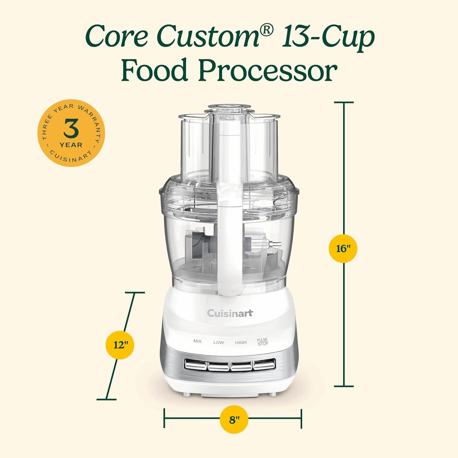 Cuisinart Processador de alimentos multifuncional de 13 xíca... - Image 8