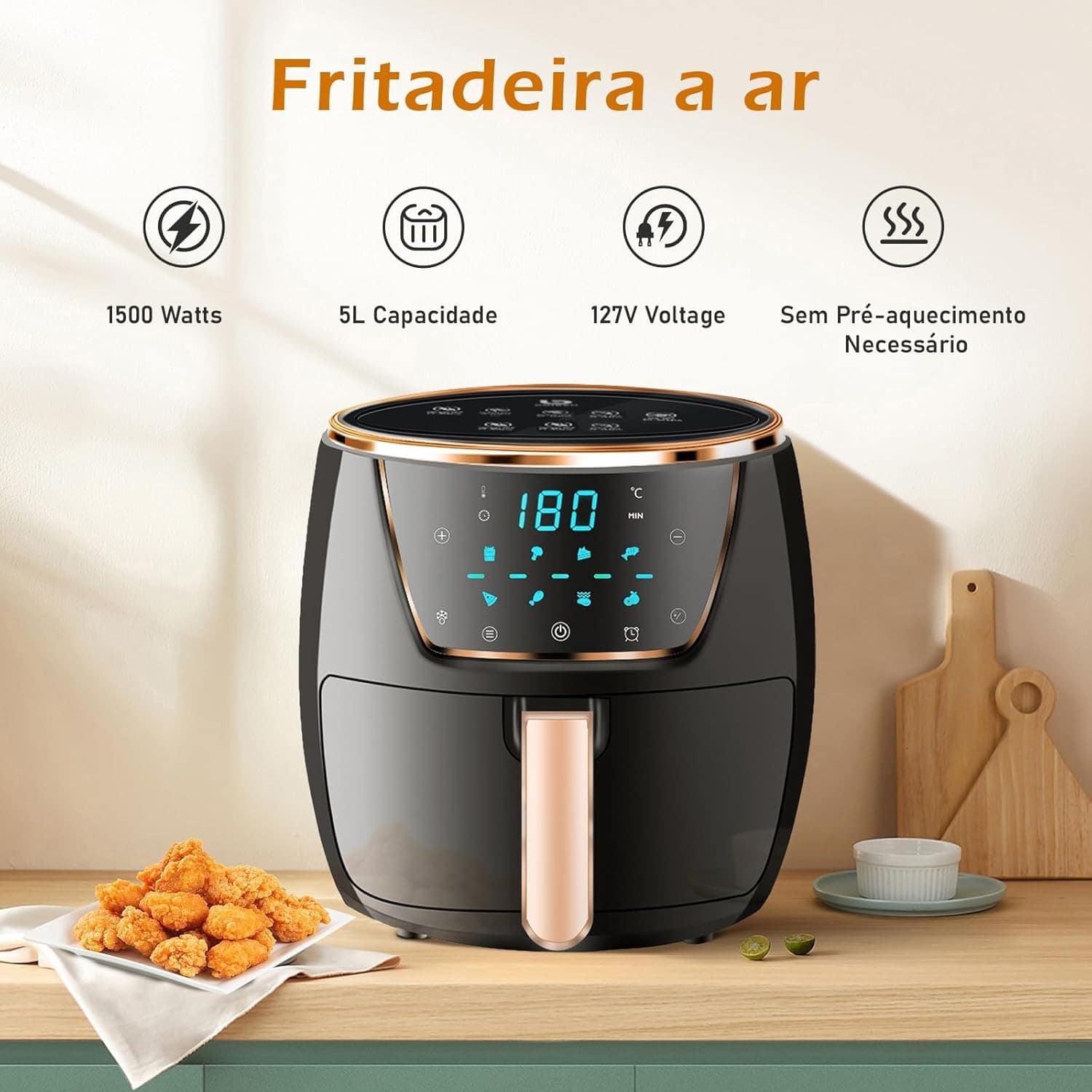 Coibeu Fritadeira de Ar Grande Capacidade, 1500W, 127V, WKK-... | É bom mesmo? Descubra antes de comprar - Image 2
