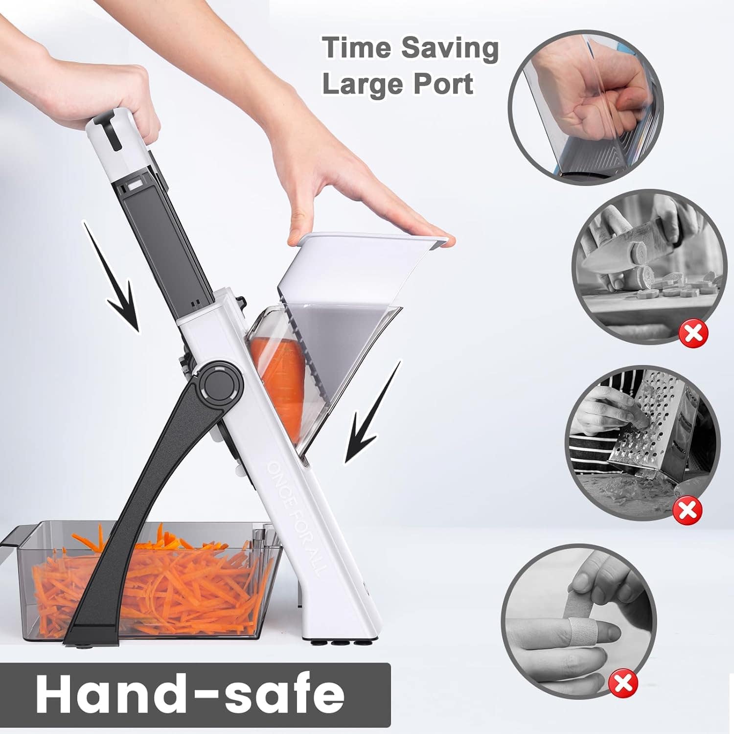 Fatiador de alimentos mandril seguro para cozinha, cortador ... - Image 2