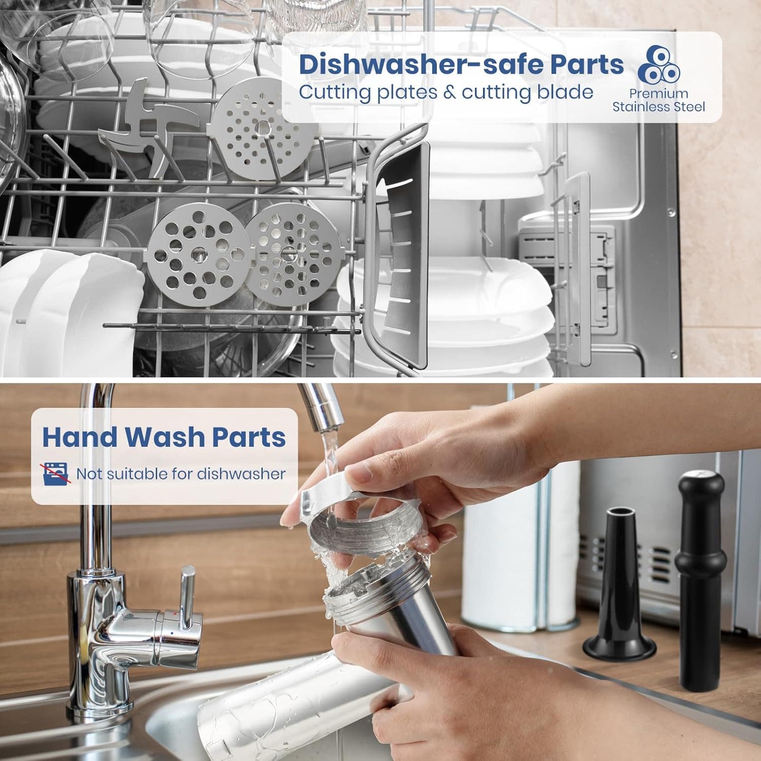 Parmedu Moedor De Carne Elétrico Compacto Para Uso Doméstico... - Image 6