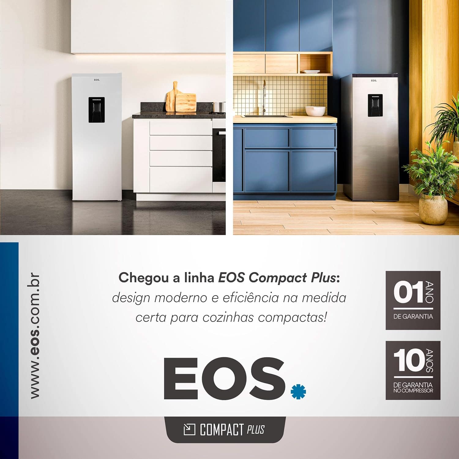 Geladeira Eos 190 Litros com Dispenser de Água na Porta Inox... - Image 5