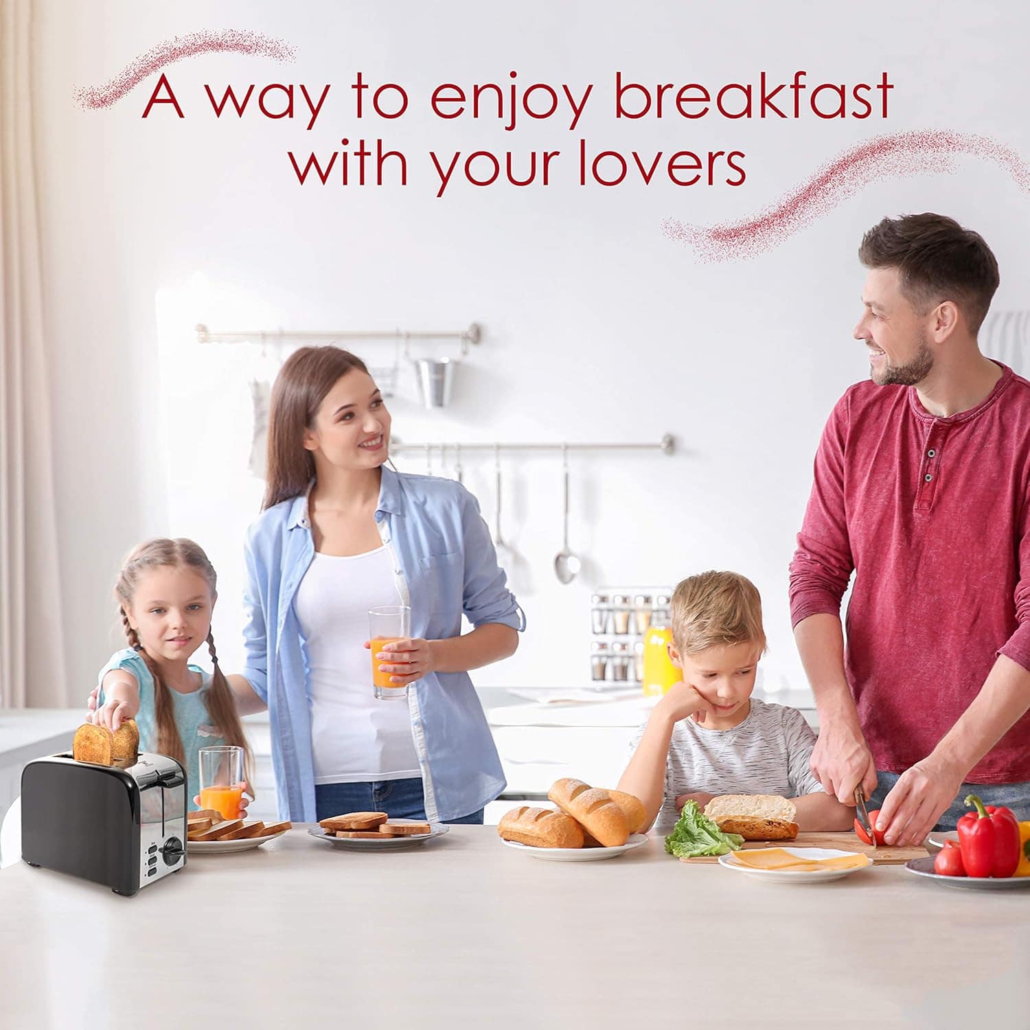 Moss & Stone Torradeira Para 2 Fatias, Com Fenda Extra Larga... - Image 7