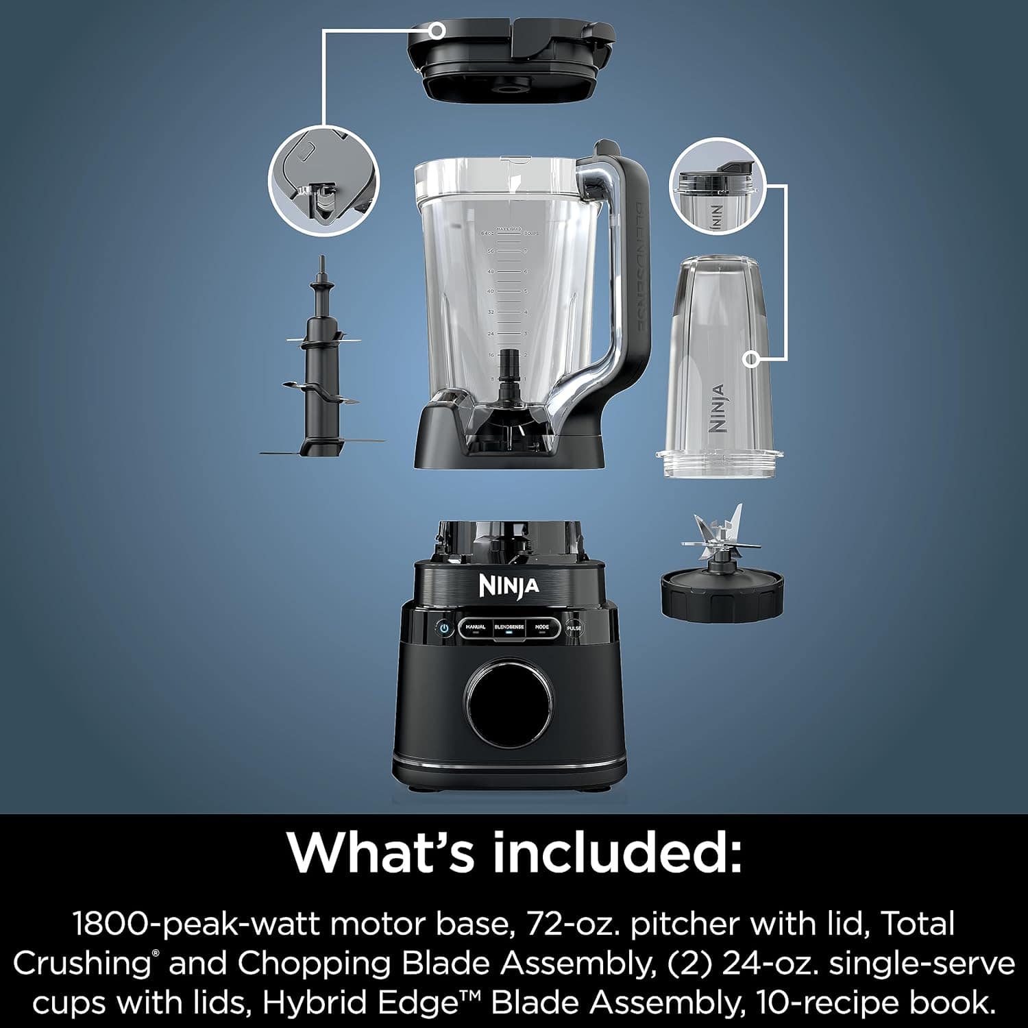 Ninja Detect Power Blender Pro Liquidificadora com tecnologi... - Image 13