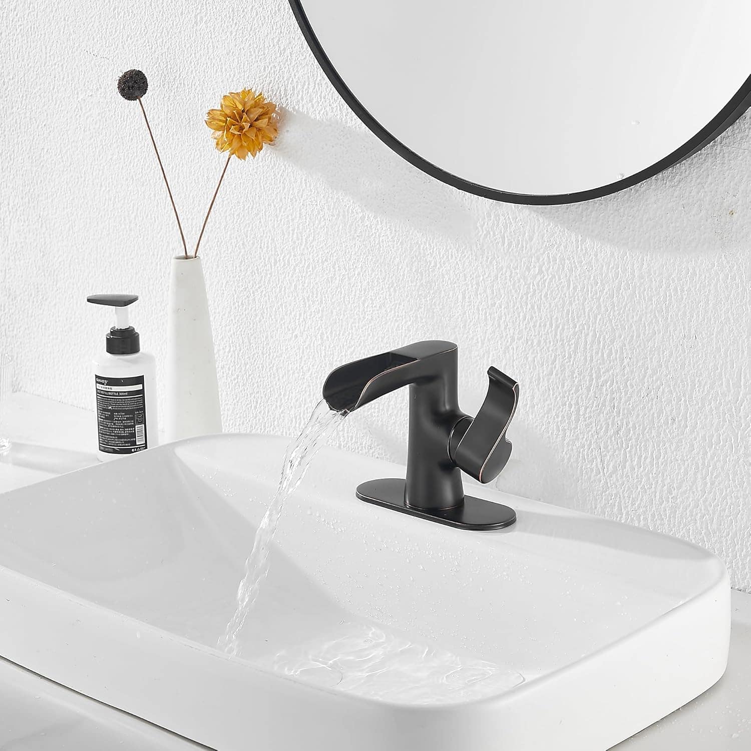 Torneira de banheiro de alça única bronze polido a óleo cach... - Image 7