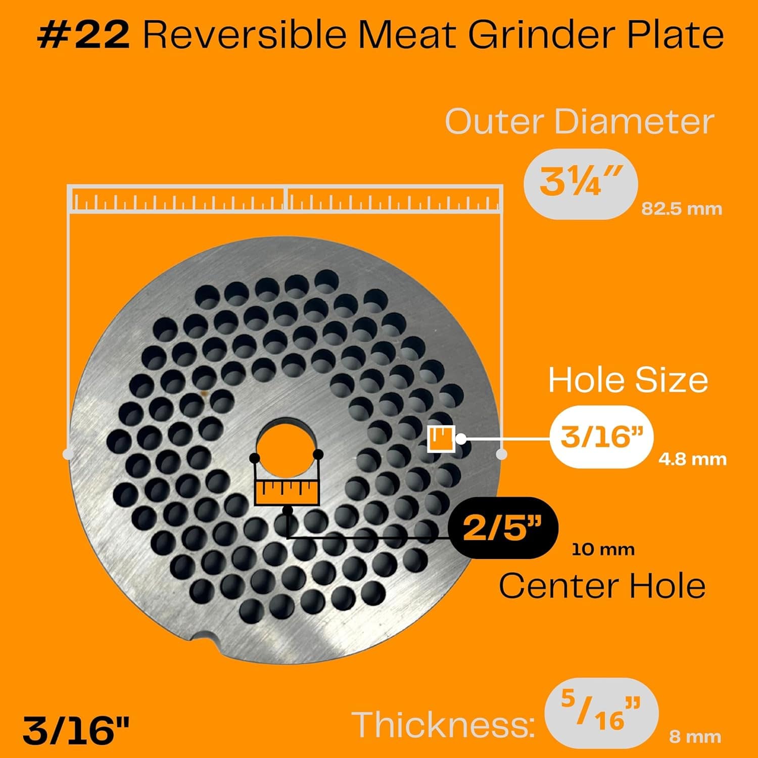 Cutlery Mania #22 Prato para Moedor de Carne. (#22 Reversíve... - Image 3