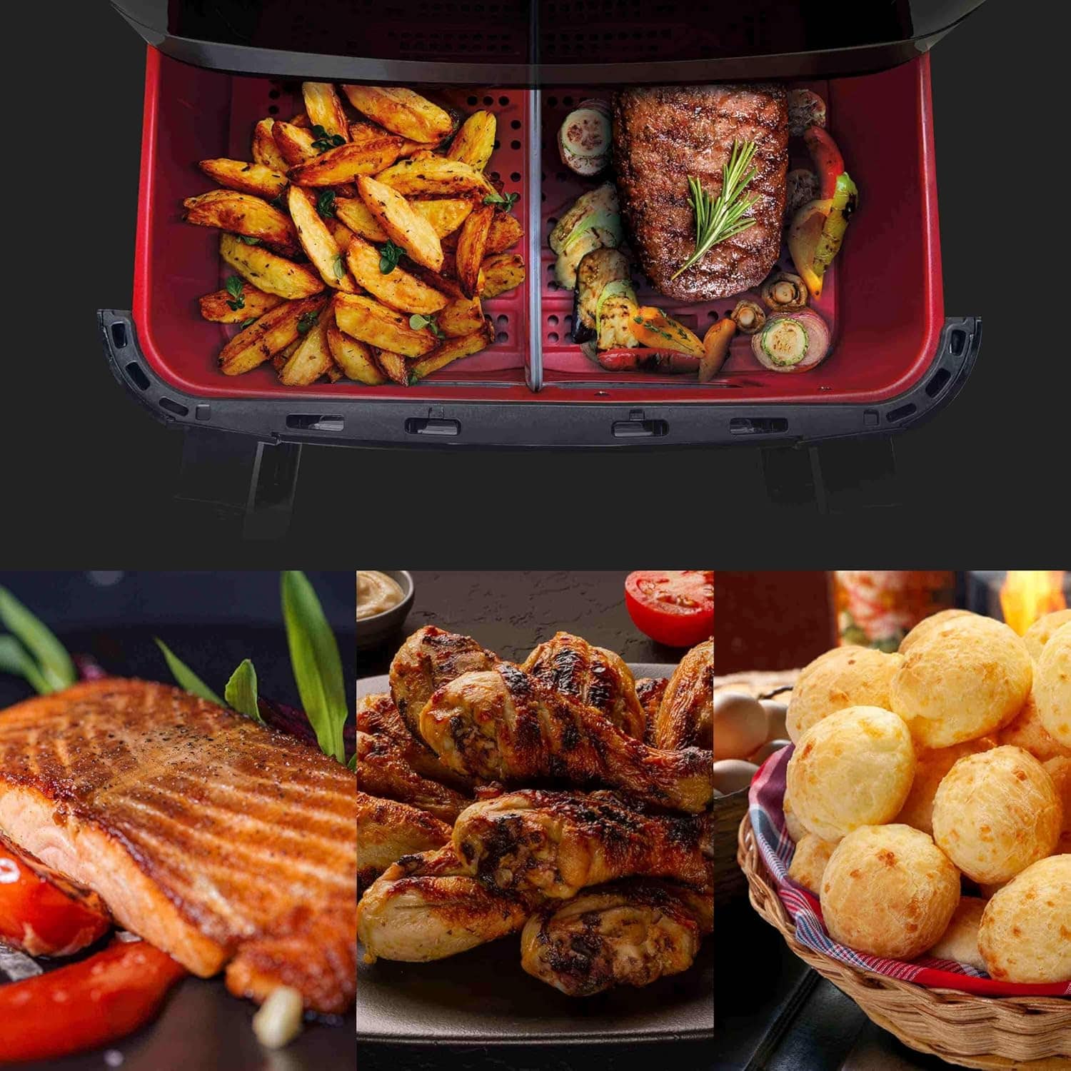 ICHEF Fritadeira Elétrica Airfryer Dualzone (110 Volts) | É bom mesmo? Descubra antes de comprar - Image 4
