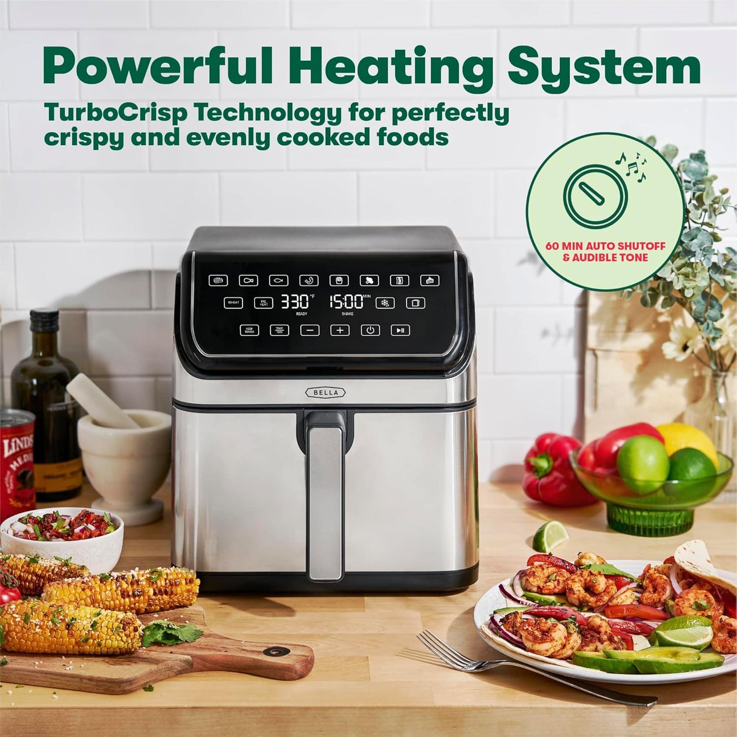 BELLA Fritadeira a ar digital de 8 litros com tecnologia Tur... | É bom mesmo? Descubra antes de comprar - Image 5