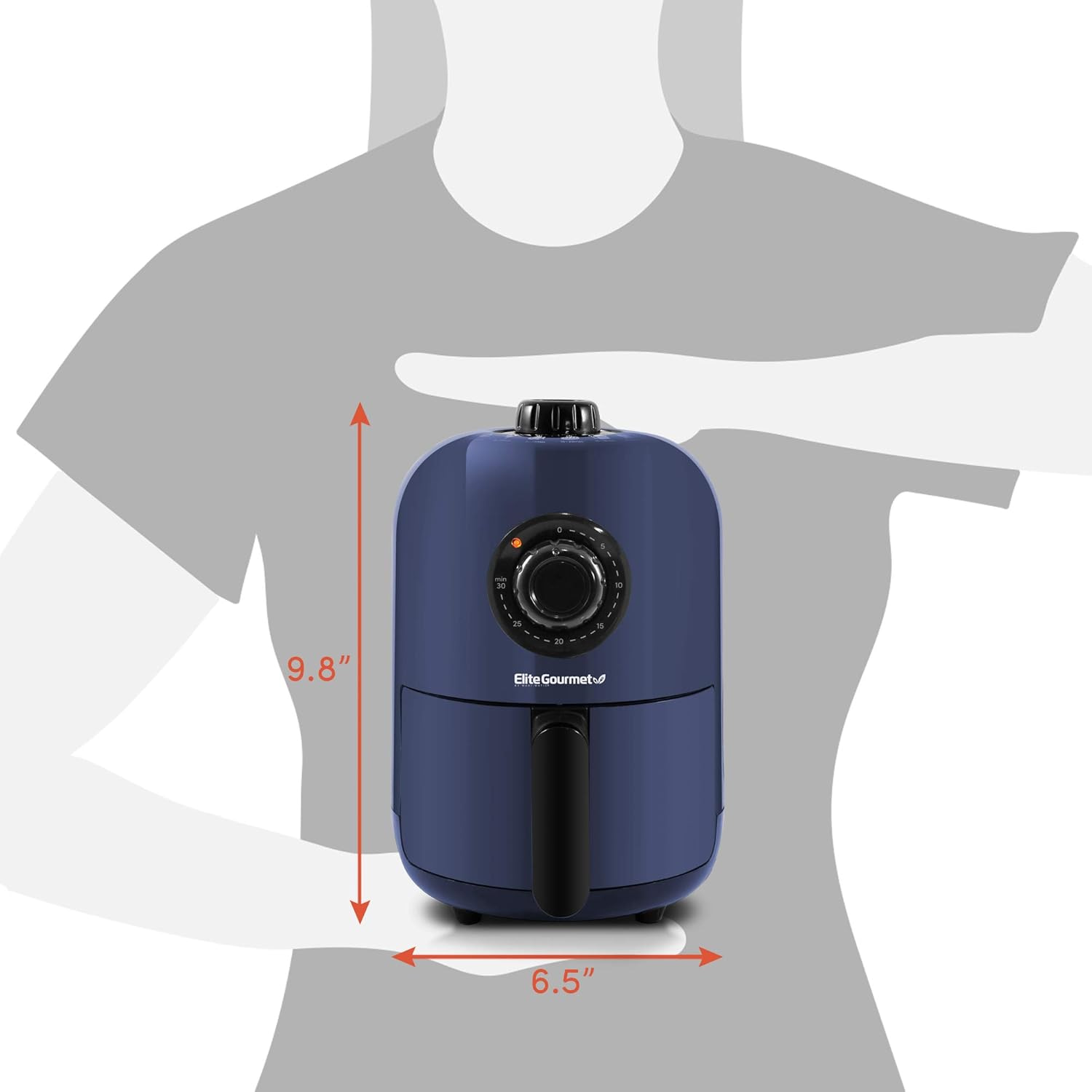 Elite Gourmet EAF1121BG Personal 1,1 L Fritadeira de ar quen... | É bom mesmo? Descubra antes de comprar - Image 7