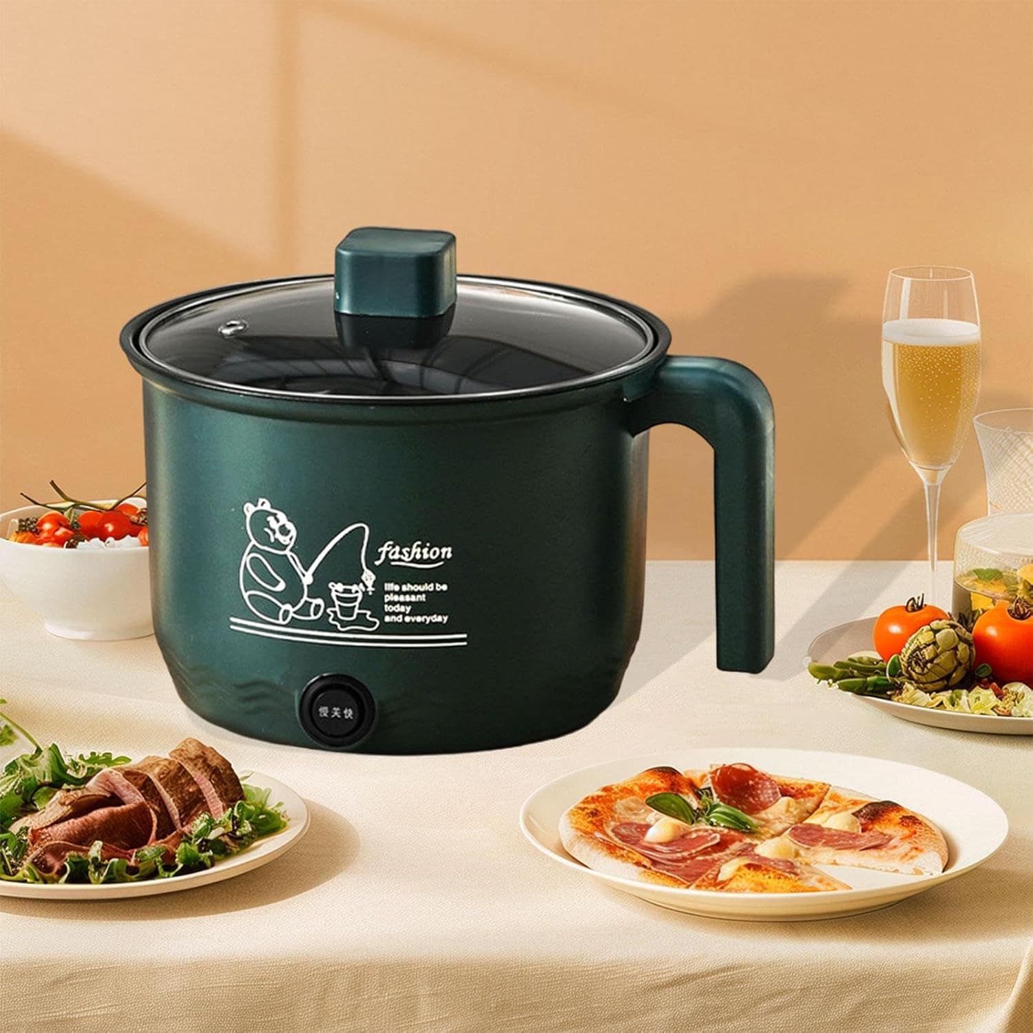 IEUDNS Pequena panela elétrica de arroz antiaderente domésti... - Image 7