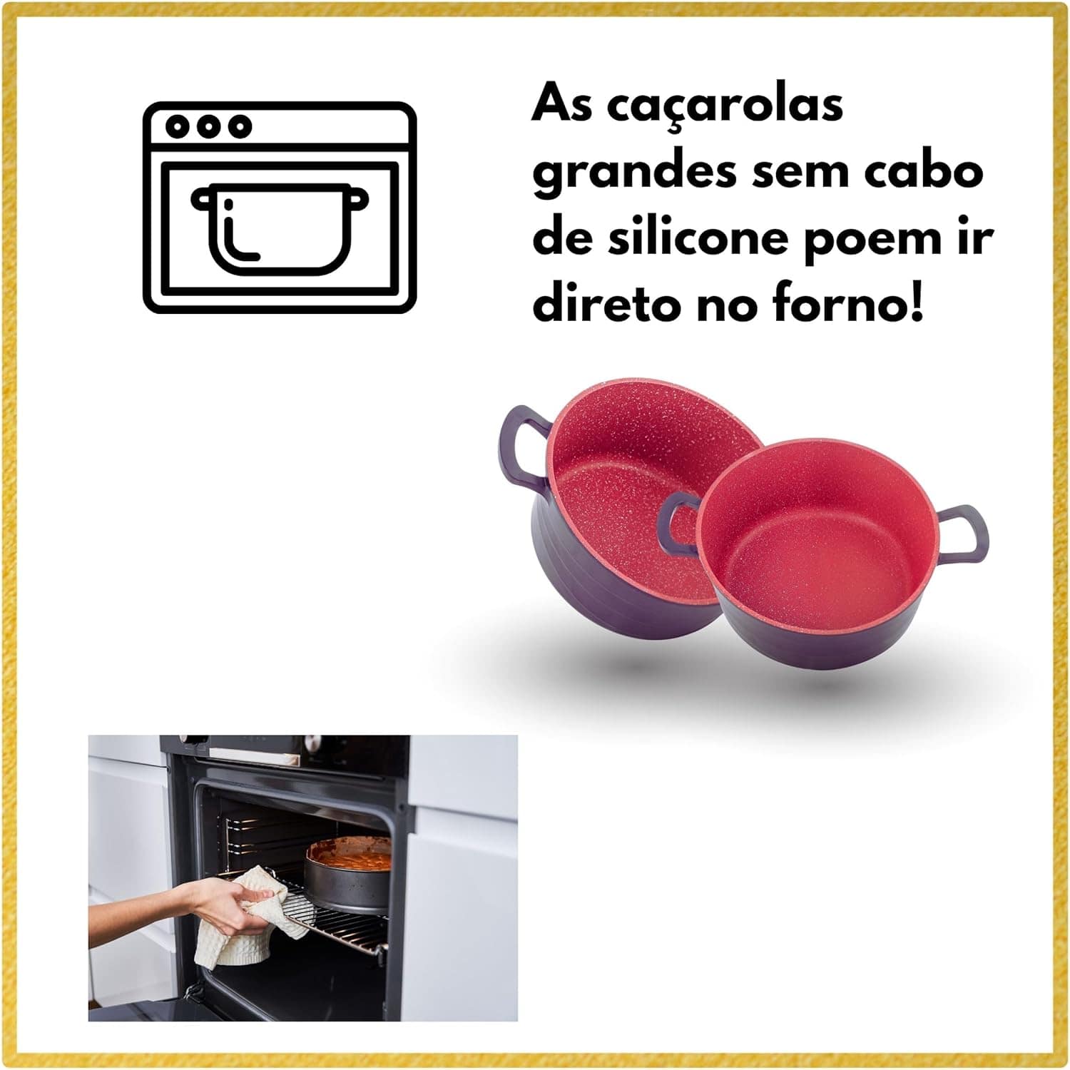 Jogo De Panelas Antiaderentes Moncoc D`lucca Italy 21 Peças ... - Image 6