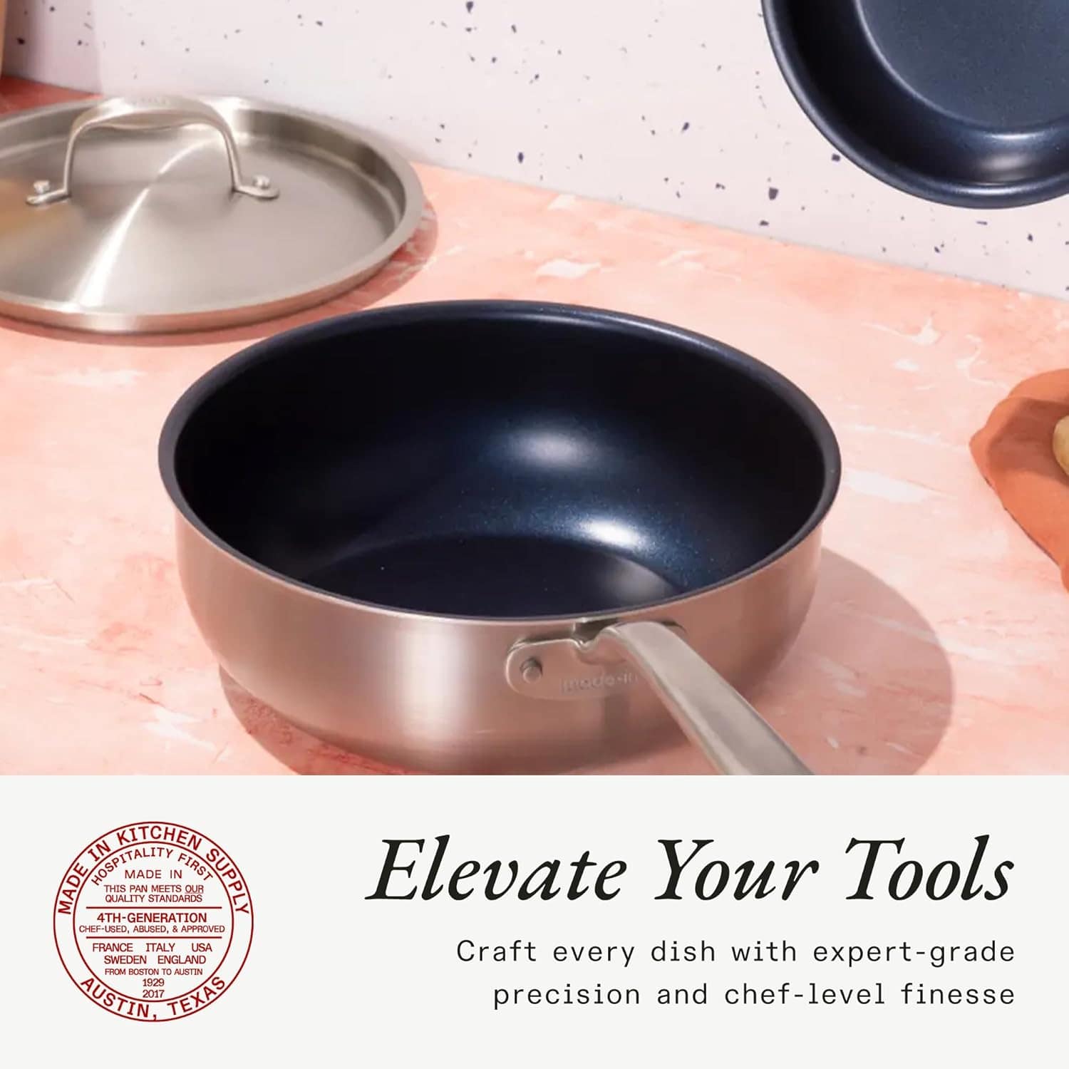 Made In Panelas – Saucier antiaderente ProCoat de 3 litros c... - Image 4