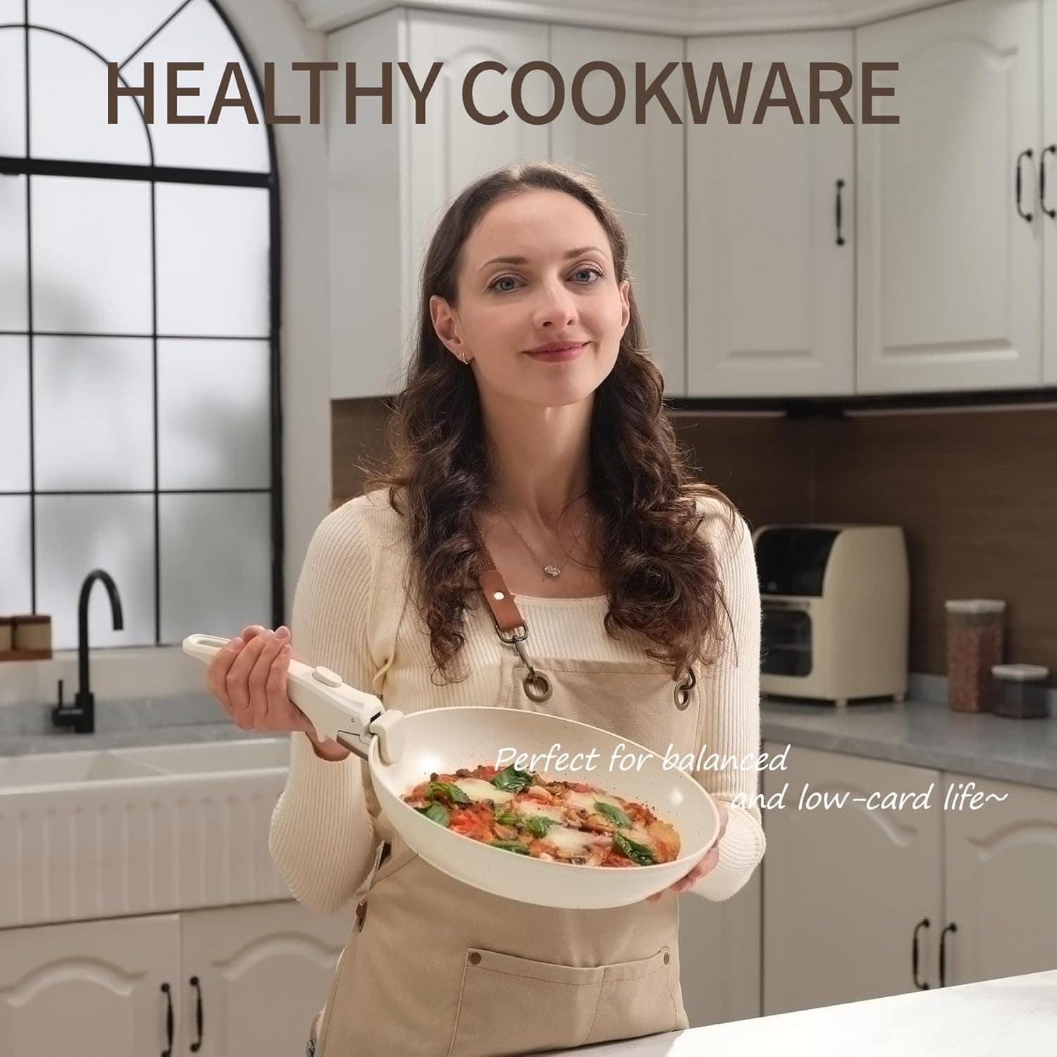 BECIGAR Conjunto De Panelas Antiaderentes Cerâmica Com 23 Pe... - Image 7