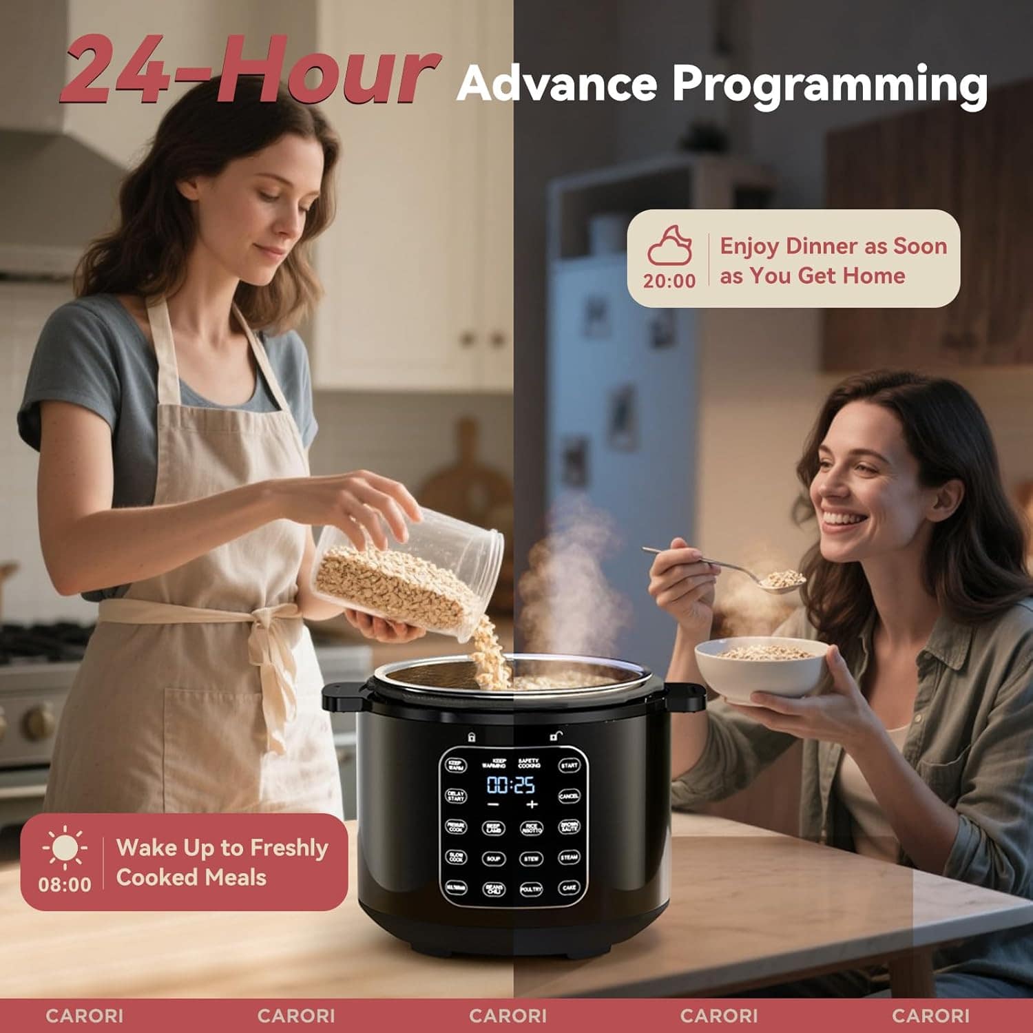 carori Panela De Pressão Elétrica Carori 9 Em 1, 6 Qt, Panel... - Image 7