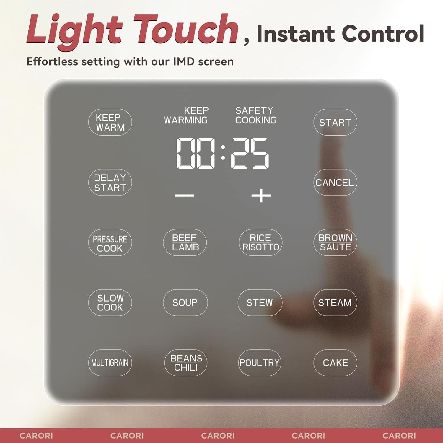 carori Panela De Pressão Elétrica Carori 9 Em 1, 6 Qt, Panel... - Image 4