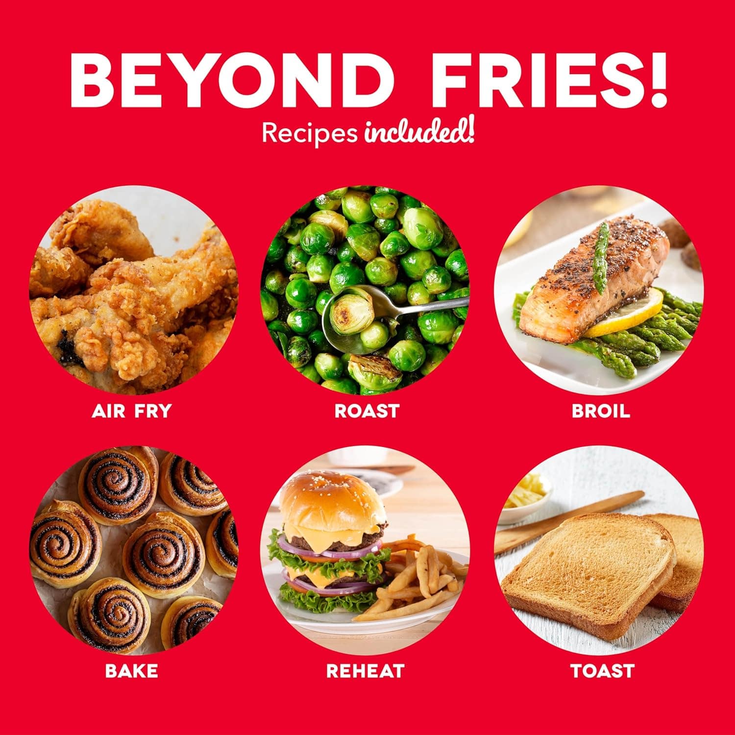 DASH Tasti-Crisp Forno de cerâmica Air Fryer, 2,6 litros, cr... | É bom mesmo? Descubra antes de comprar - Image 6