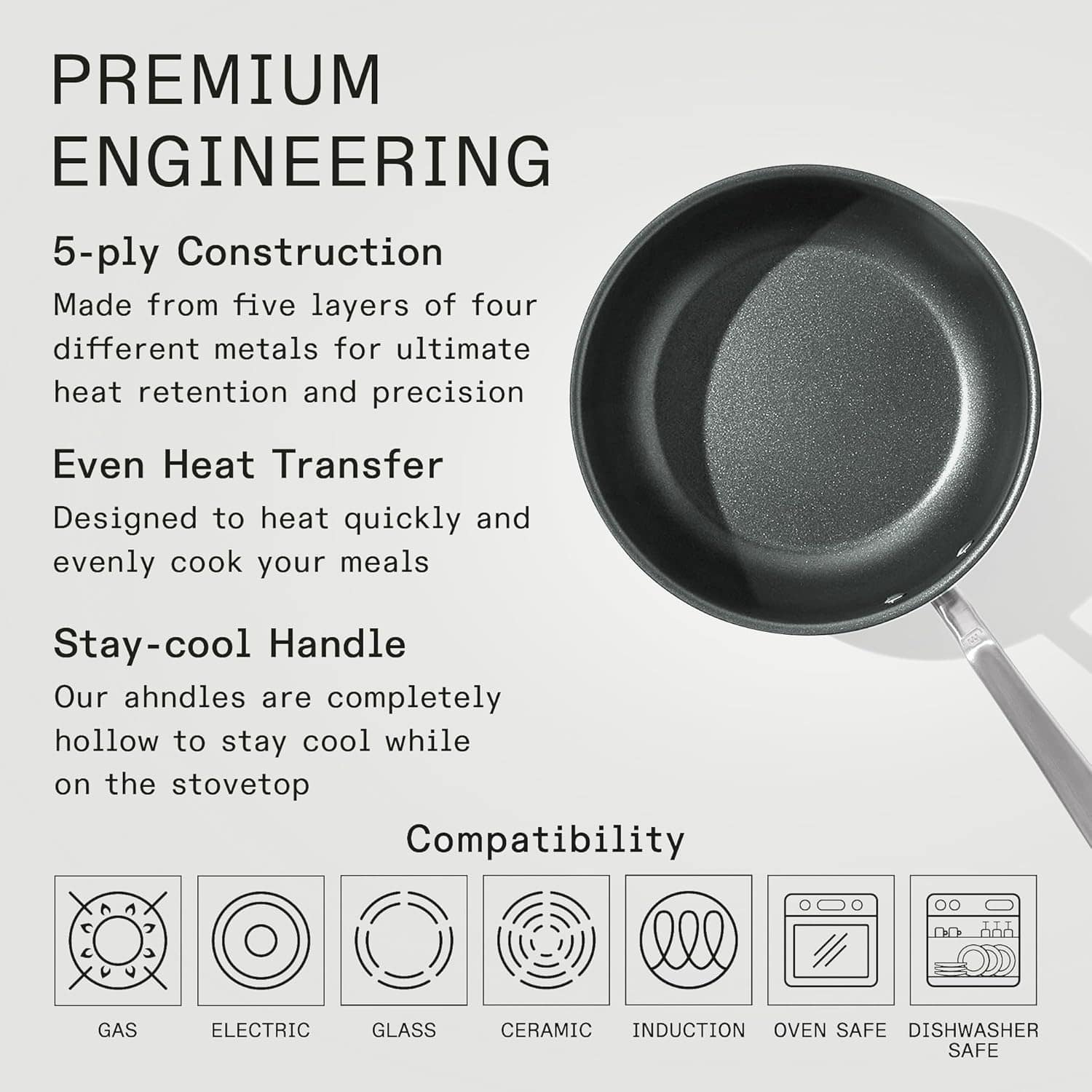 Made In Panelas – Saucier antiaderente ProCoat de 3 litros c... - Image 3