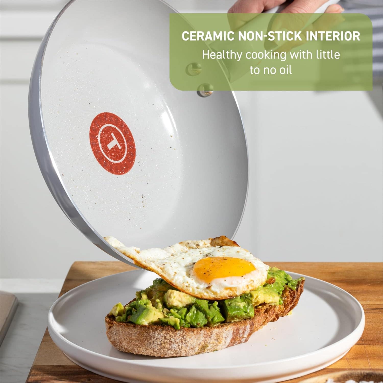 Jogo de Panelas Tefal Refresh Ceramic Azul Ártico 6 Peças co... - Image 3