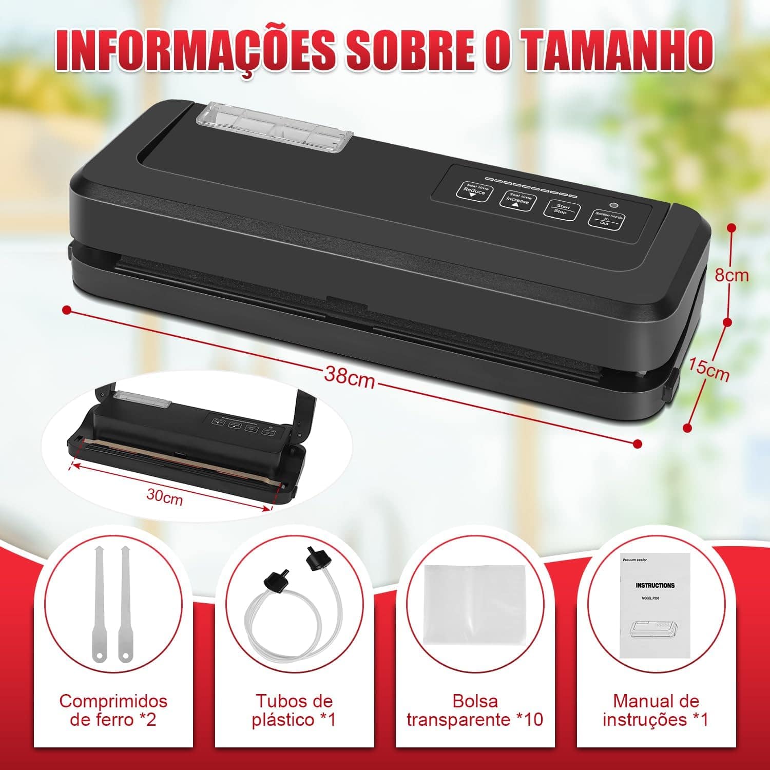 Deptad 220V Seladora à Vácuo com Reservatório Alta Performan... - Image 2