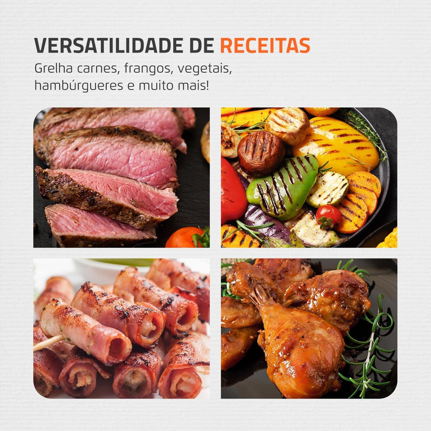 Churrasqueira Elétrica, Mondial, Preto, 2000W, 220V - CH-06 - Image 3