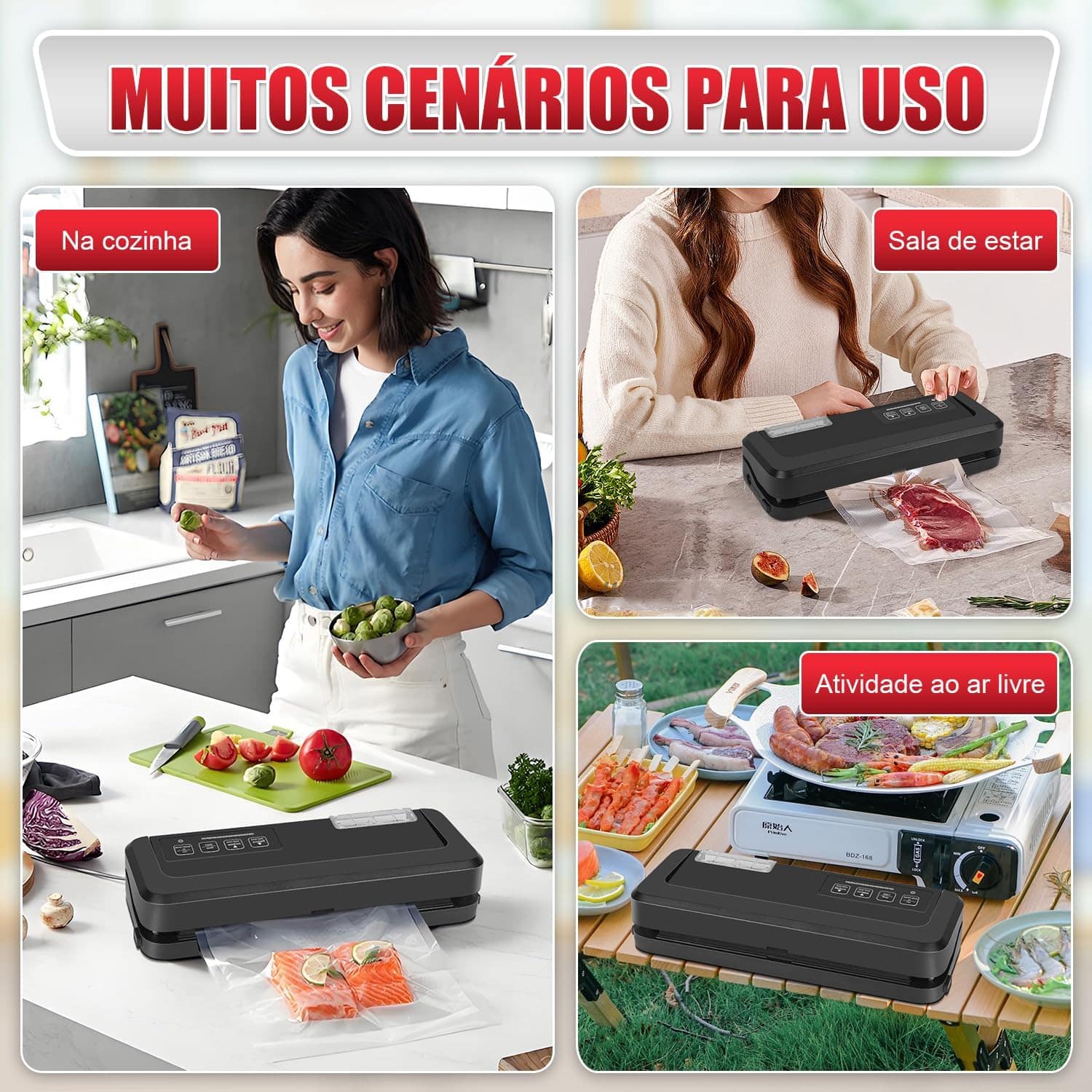 Deptad 220V Seladora à Vácuo com Reservatório Alta Performan... - Image 6