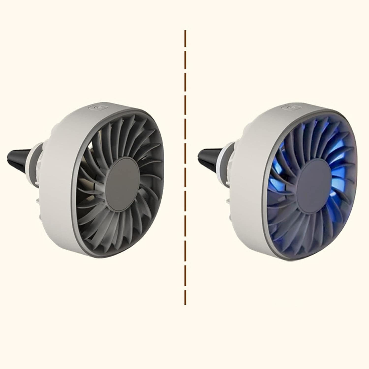 Mini ventilador de ventilação de carro com velocidades ajust... - Image 6