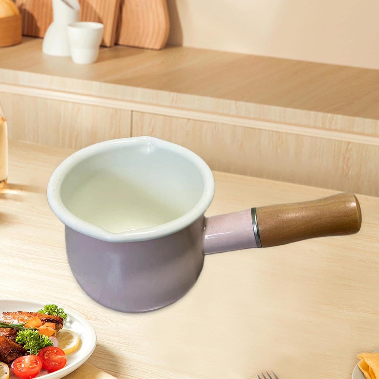 Mini panela de molho de 500ml, aquecedor de manteiga com alç... - Image 6