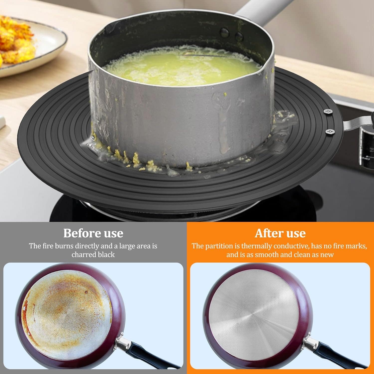 Placa adaptadora de indução, placa difusora de calor dupla f... - Image 2