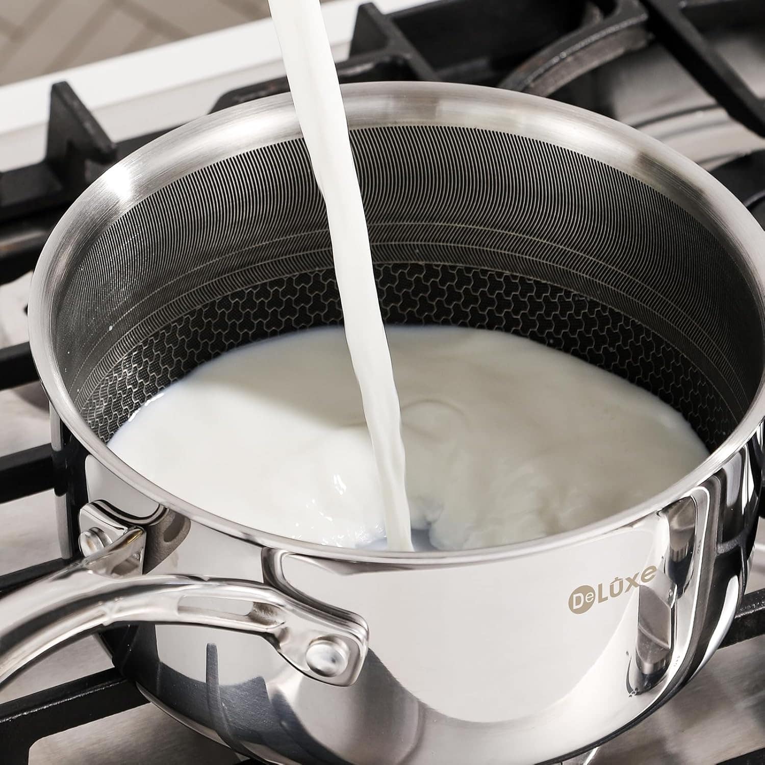 DELUXE Conjunto de panelas híbridas antiaderentes de 6 peças... - Image 4