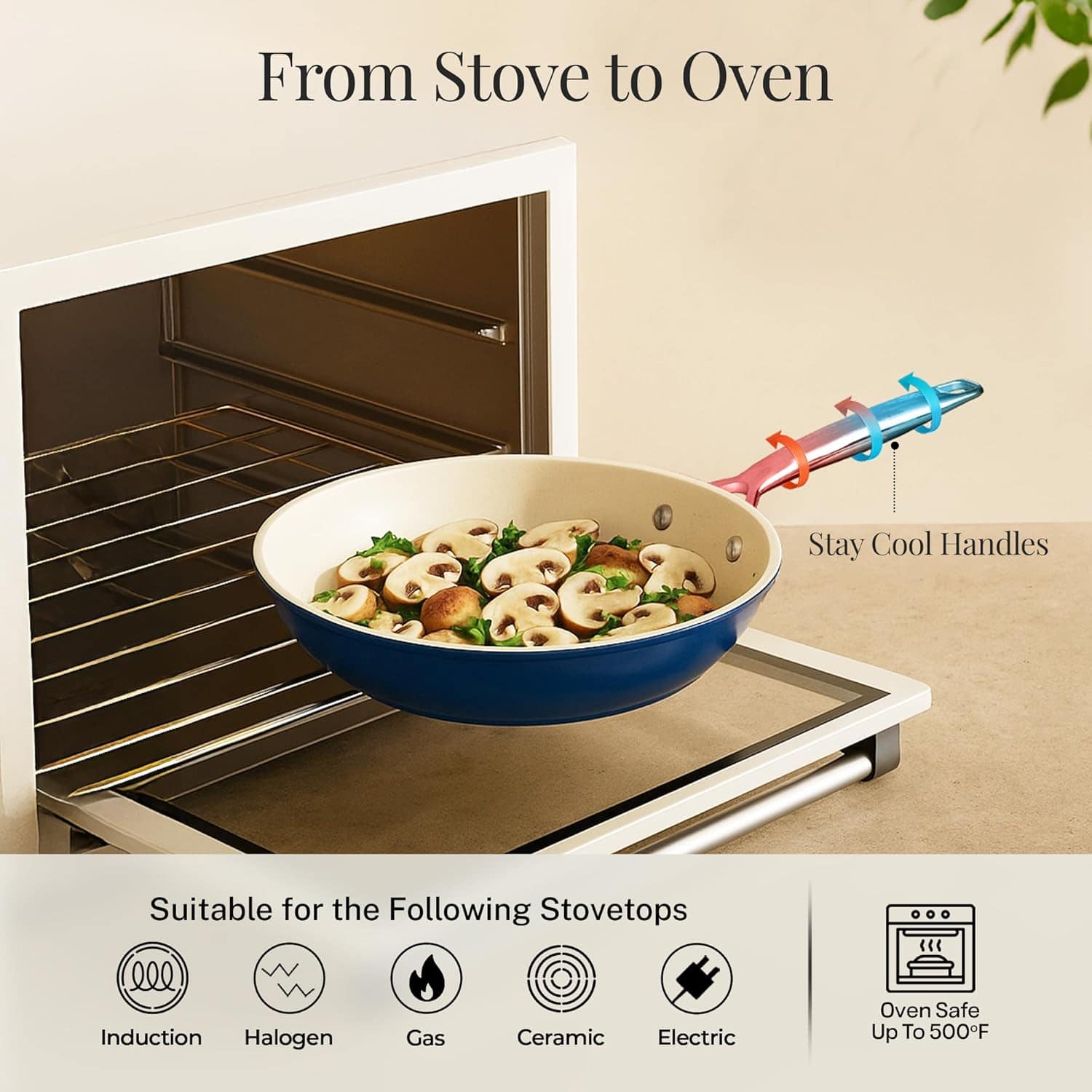 GOTHAM STEEL PRO Conjunto de panelas de cerâmica antiaderent... - Image 4