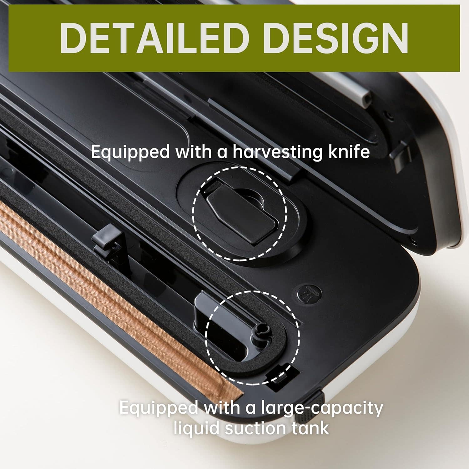 Seladora a vácuo para alimentos, potência de sucção de preci... - Image 8