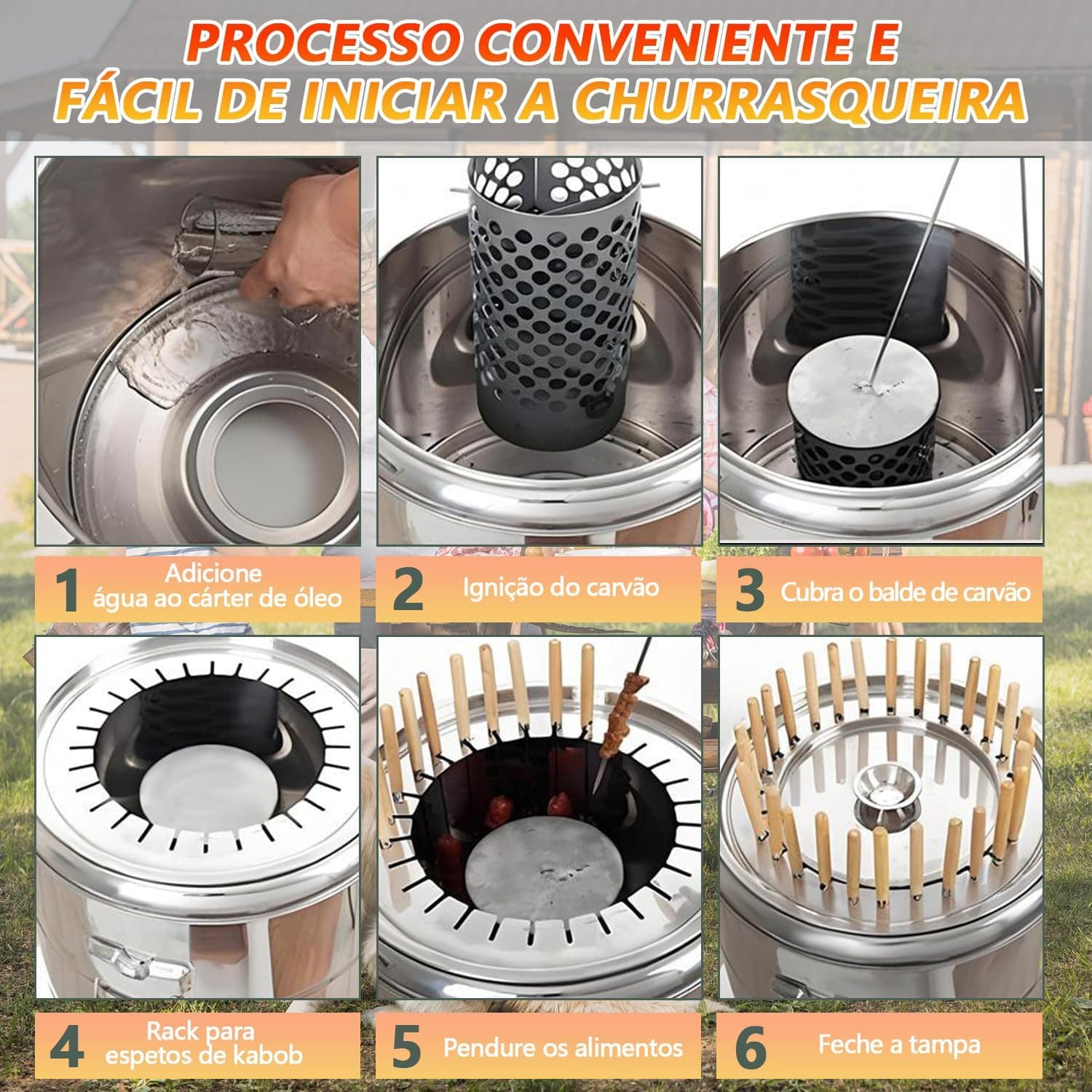 Churrasqueira, Churrasqueira Carvao, Churrasqueira Portatil,... - Image 5
