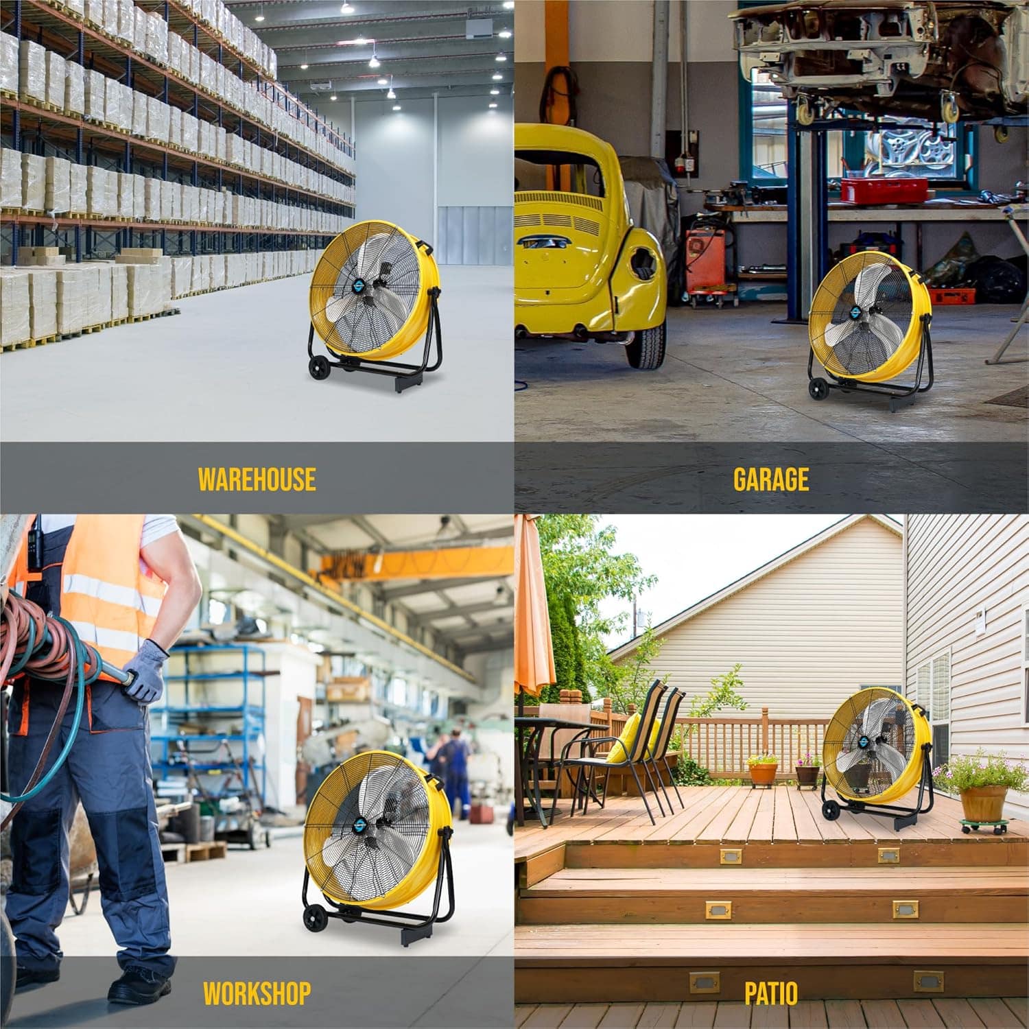 Tornado Ventilador circulador de ar de 3 velocidades de tamb... - Image 7