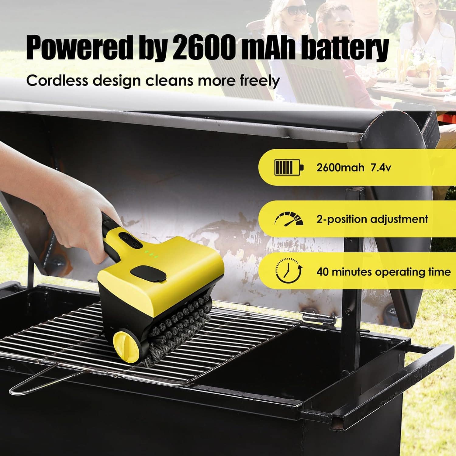 Suteng Escova De Limpeza Para Grelha Elétrica Com Caixa Líqu... - Image 4