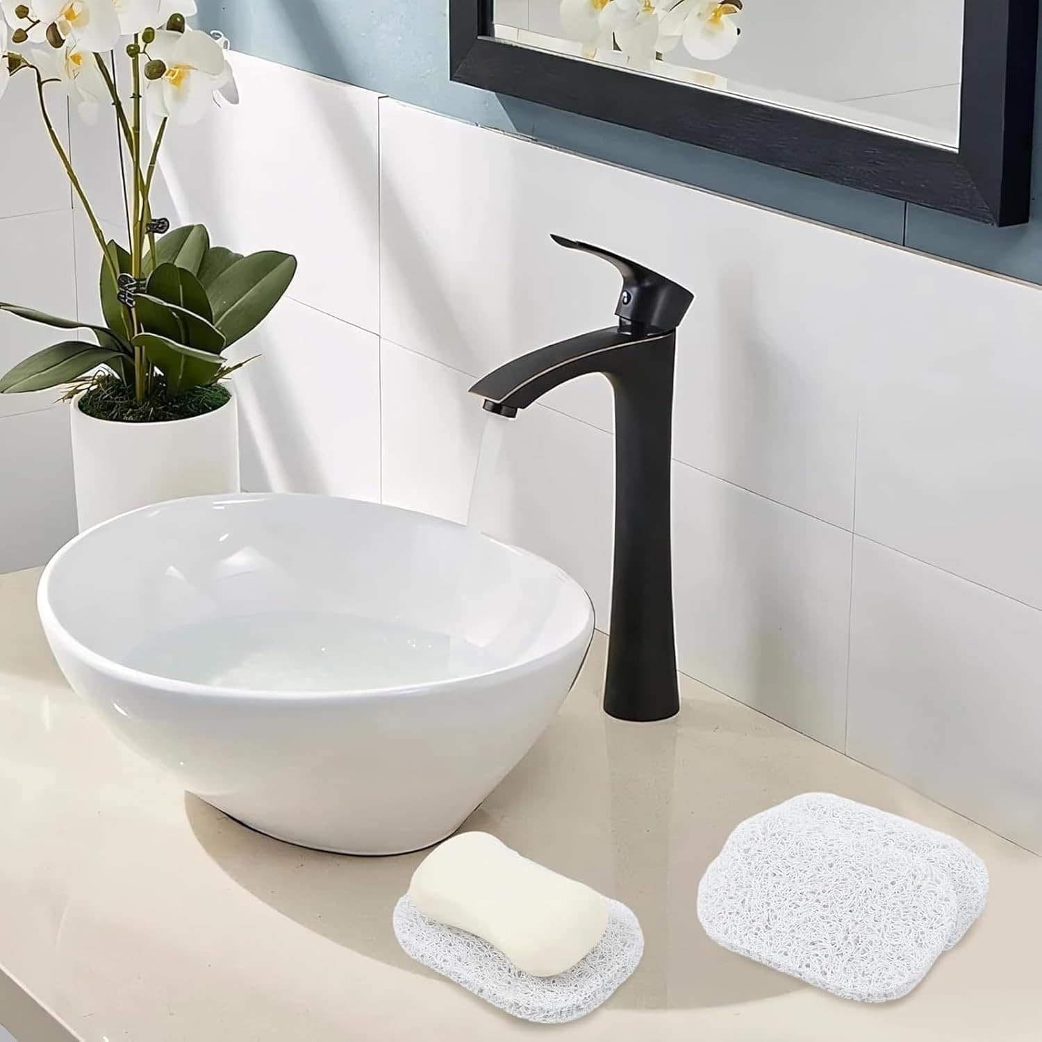 6 Peças Almofada de Sabão Pvc Antiderrapante Almofada de Ele... - Image 3