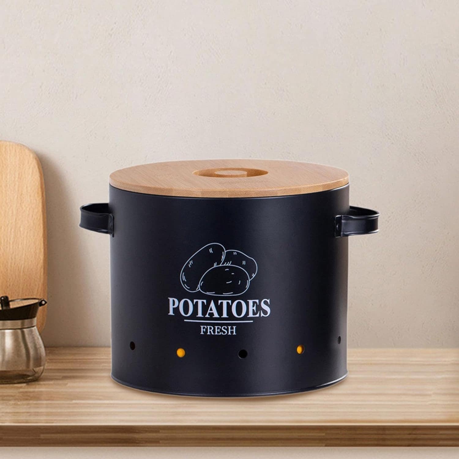 Despensa organizadora de estanho de fazenda contêiner hole d... - Image 3