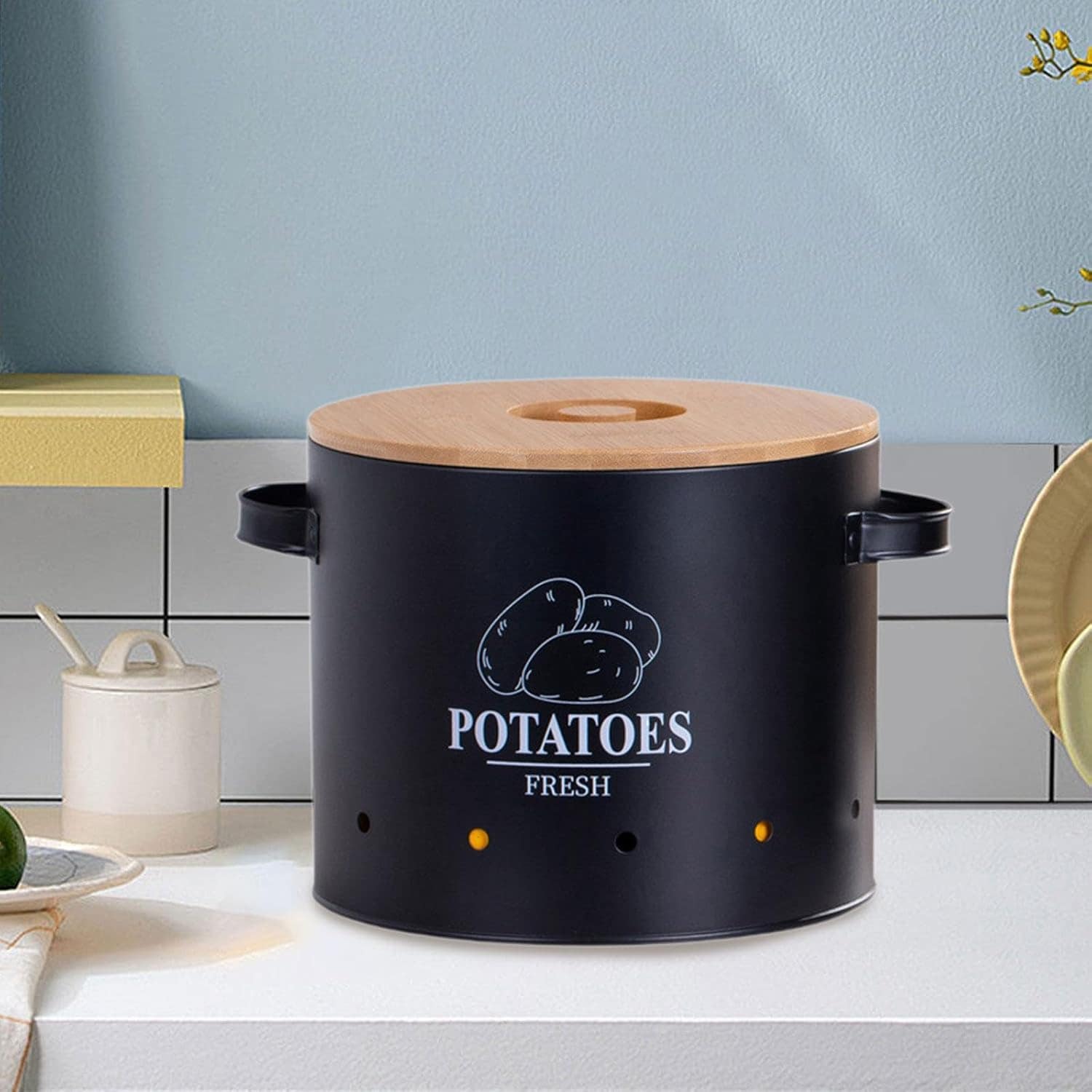 Despensa organizadora de estanho de fazenda contêiner hole d... - Image 2