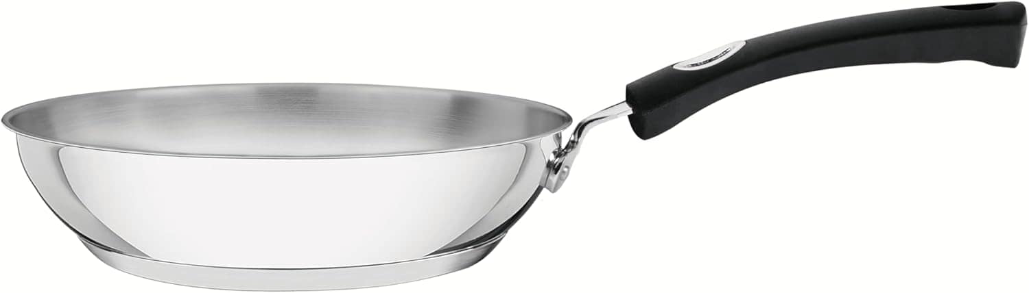 Frigideira Tramontina Solar Silicone Rasa em Aço Inox Fundo ...