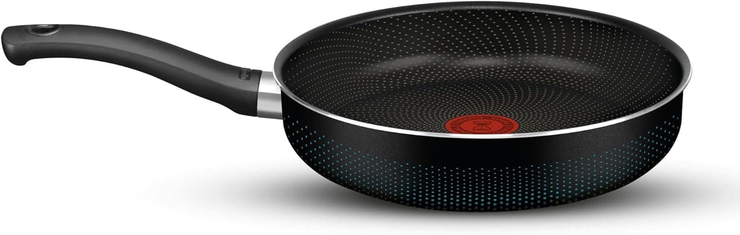 Frigideira Funda 20 Rochedo Smart, Preto com Detalhes Azuis