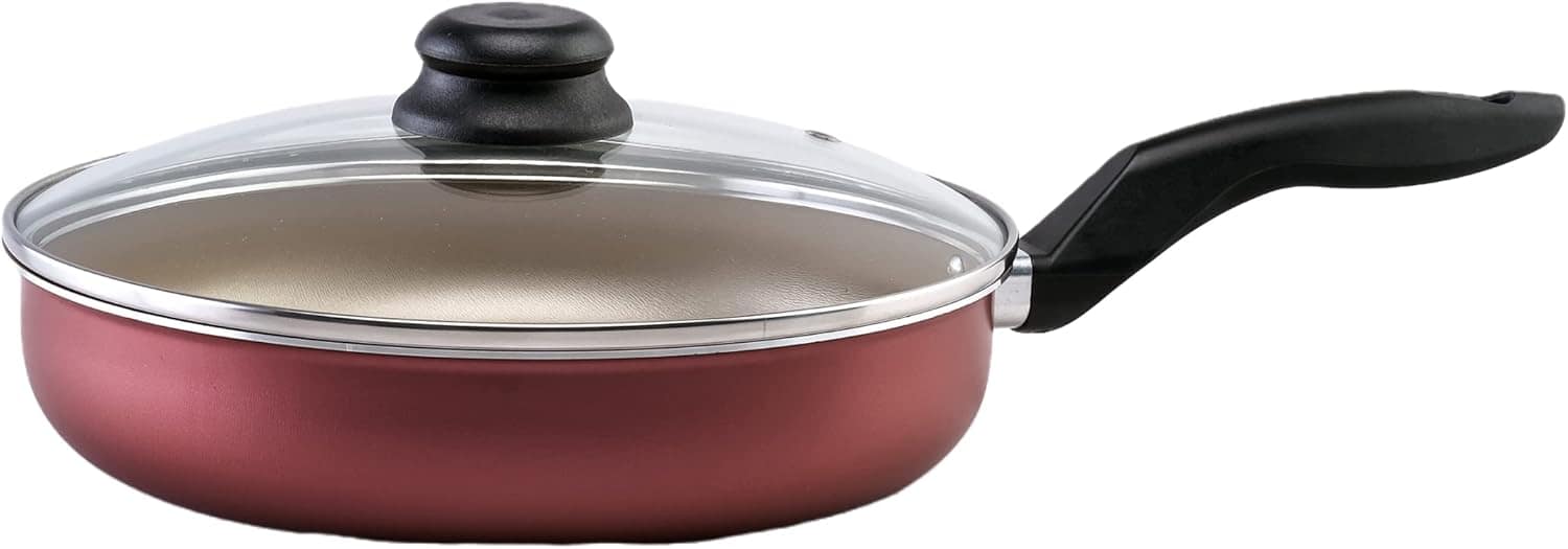 Kit Frigideira 2 peças AntiAderente Cereja com Dourado com T... - Image 5