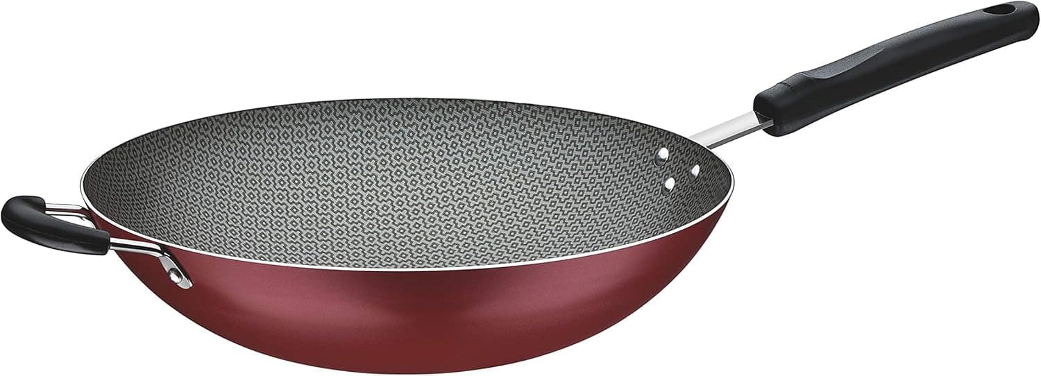 Wok De Alumínio Com Revestimiento Interno De Antiaderente Ø3...