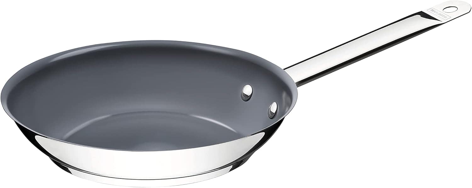 Frigideira Rasa Tramontina Professional em Aço Inox com Fund...