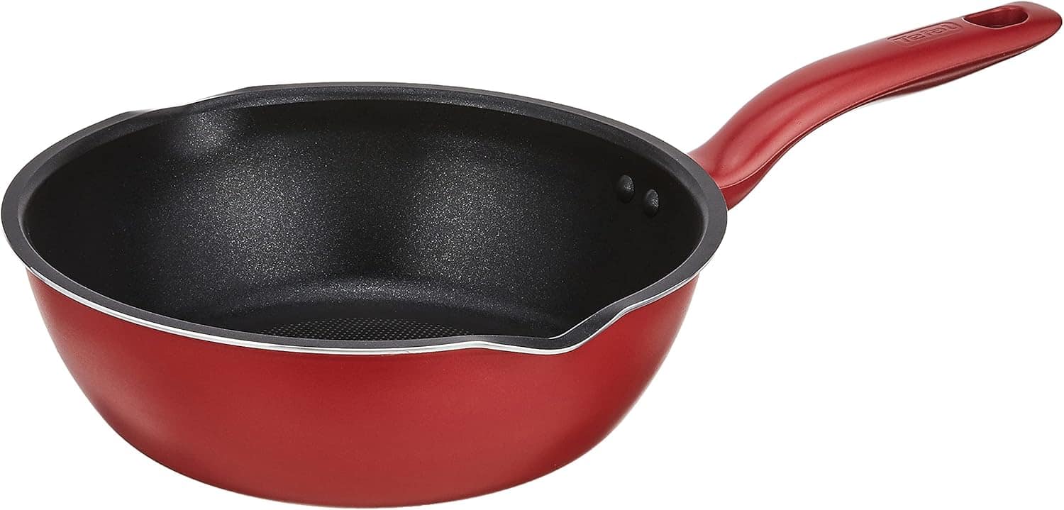Frigideira Wok Com Indução Tefal So Chef 24cm Vermelha