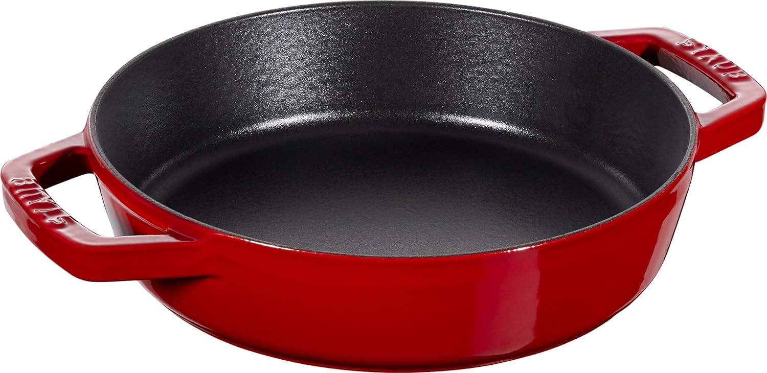 Frigideira Redonda com Duas Alças, Ferro Fundido, Cereja, 20...