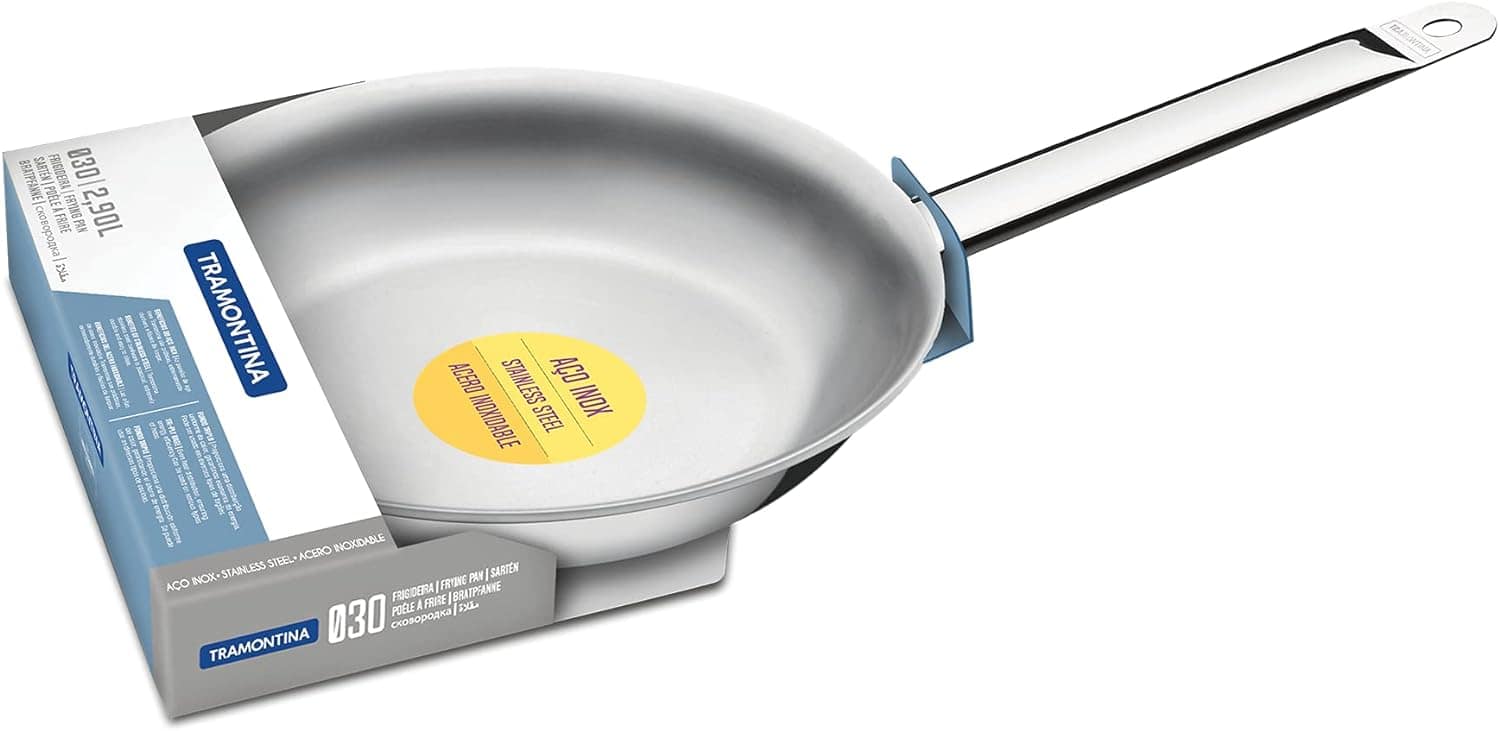 Frigideira Tramontina Professional Rasa em Aço Inox Fundo Tr... - Image 4