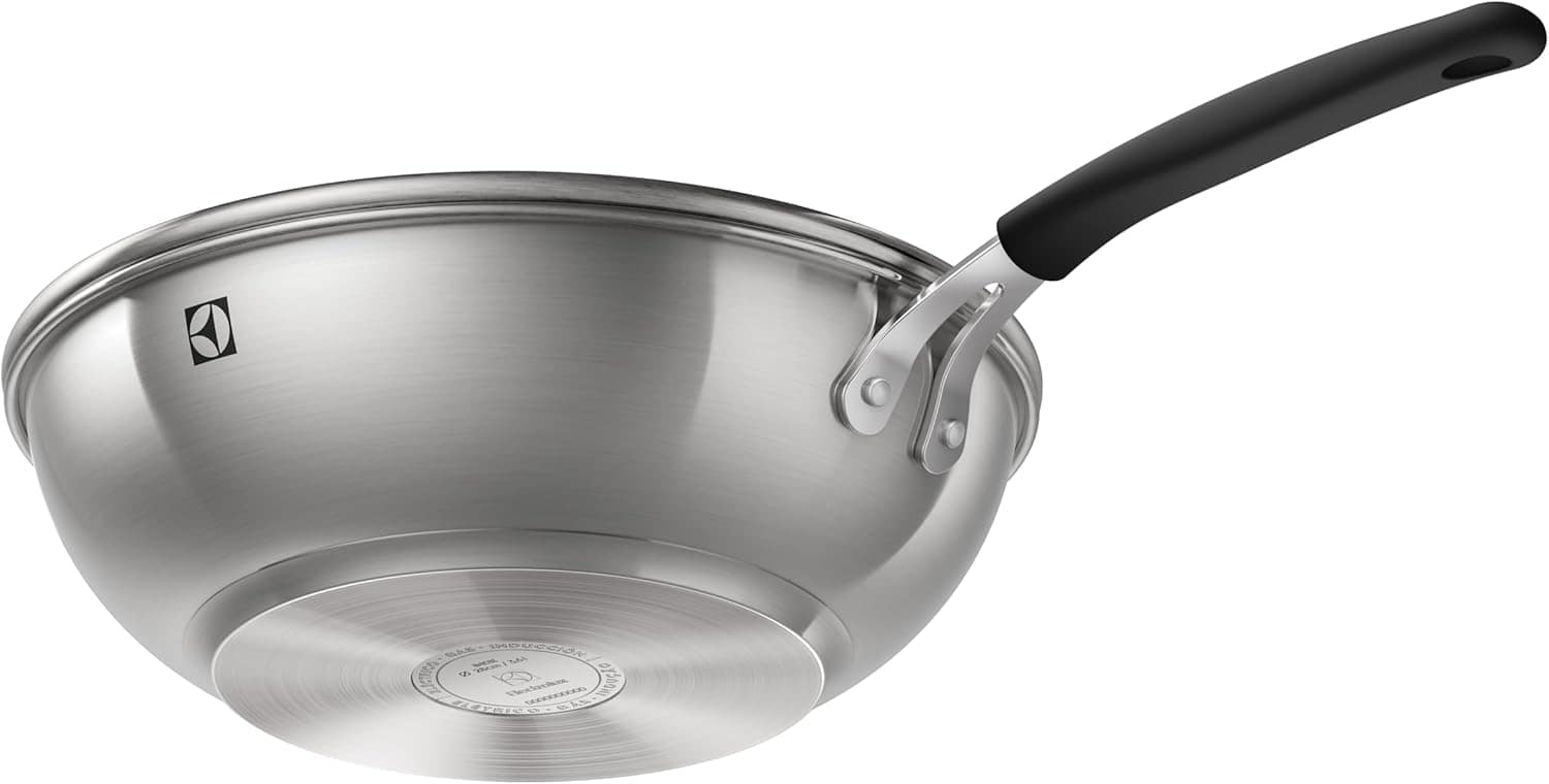 Frigideira Wok Aço Inox Antiaderente Electrolux 28cm c/Tampa - Image 2